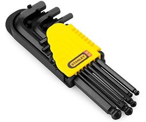 Bộ lục giác bi 9 chi tiết hệ mét Stanley 69-256 1.5mm-10mm