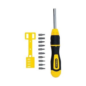 Bộ tuốc nơ vít đa năng đảo chiều 10 mũi Stanley STHT68010-8