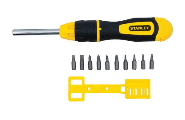 Bộ tuốc nơ vít đa năng đảo chiều 10 mũi Stanley STHT68010-8