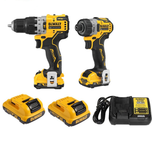 Combo Dewalt 12V DCD701 + DCF601 + 2pin 2Ah + sạc DCB112
