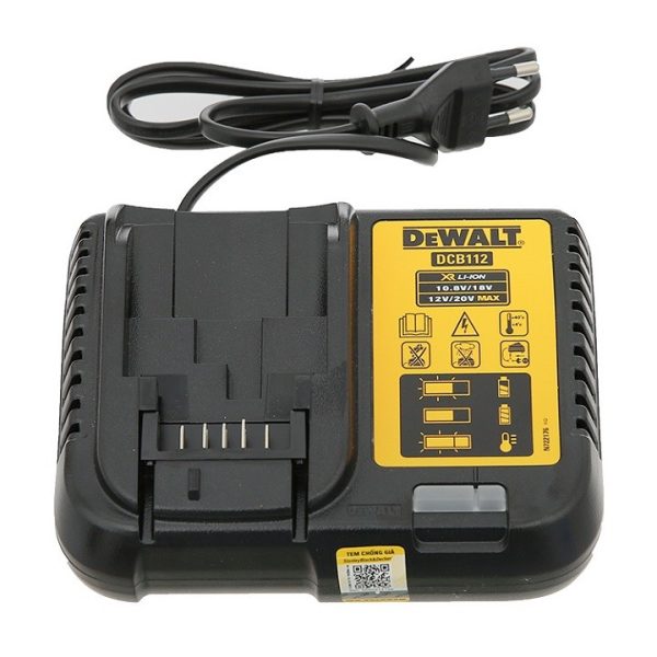 Sạc pin Dewalt DCB112-B1 10.8V - 18V 2 Ah